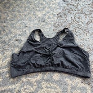 Fruit of the Loom Racerback Sports Bra Light Charcoal Gray 44